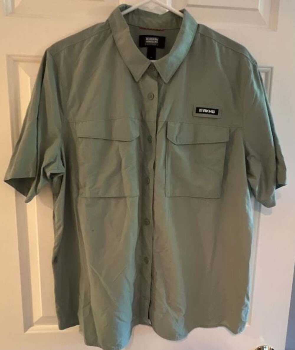 Alaskan Hardgear Men's Crooked River Short Sleeve Shirt, Green, XL
